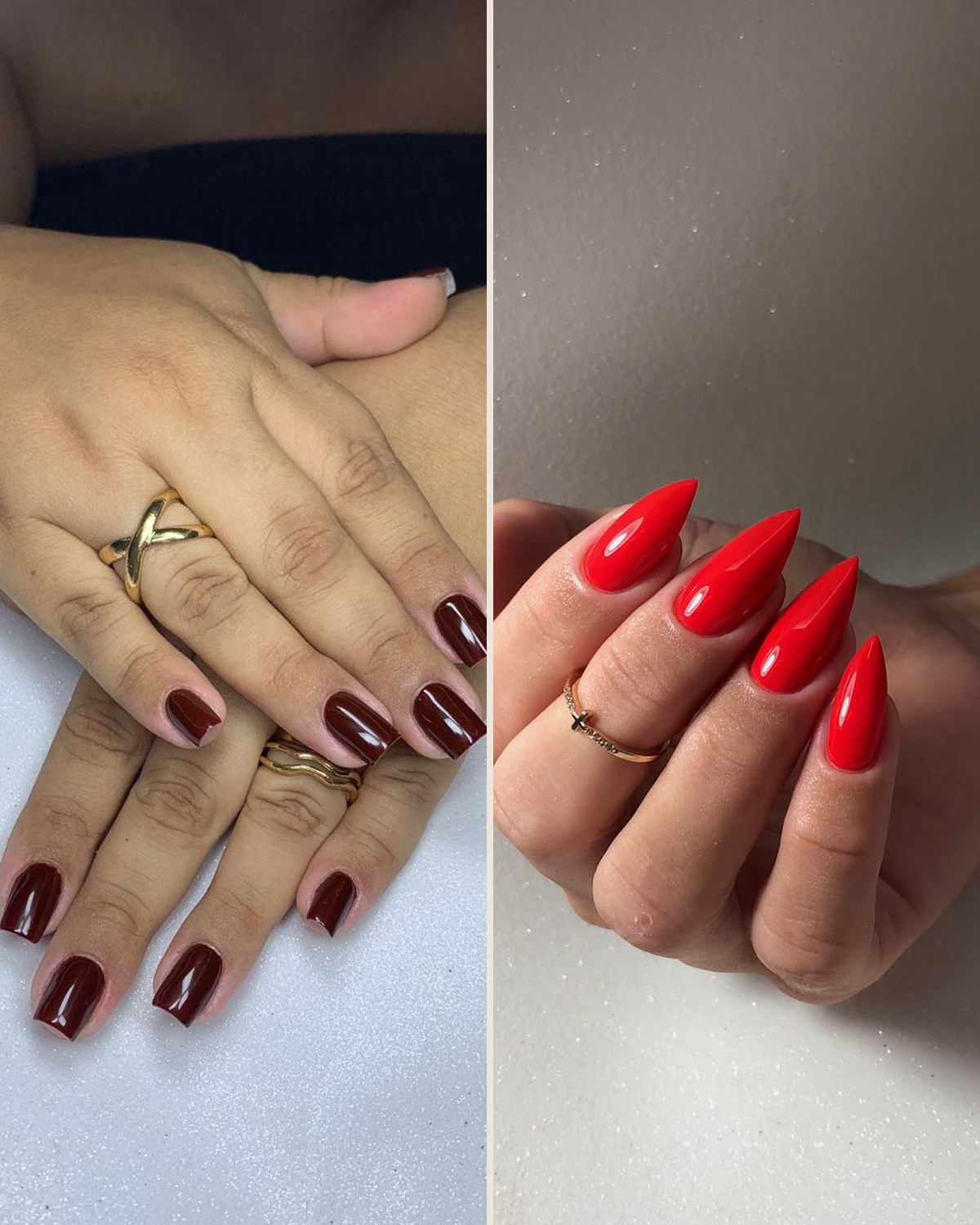 Unhas em gel nude