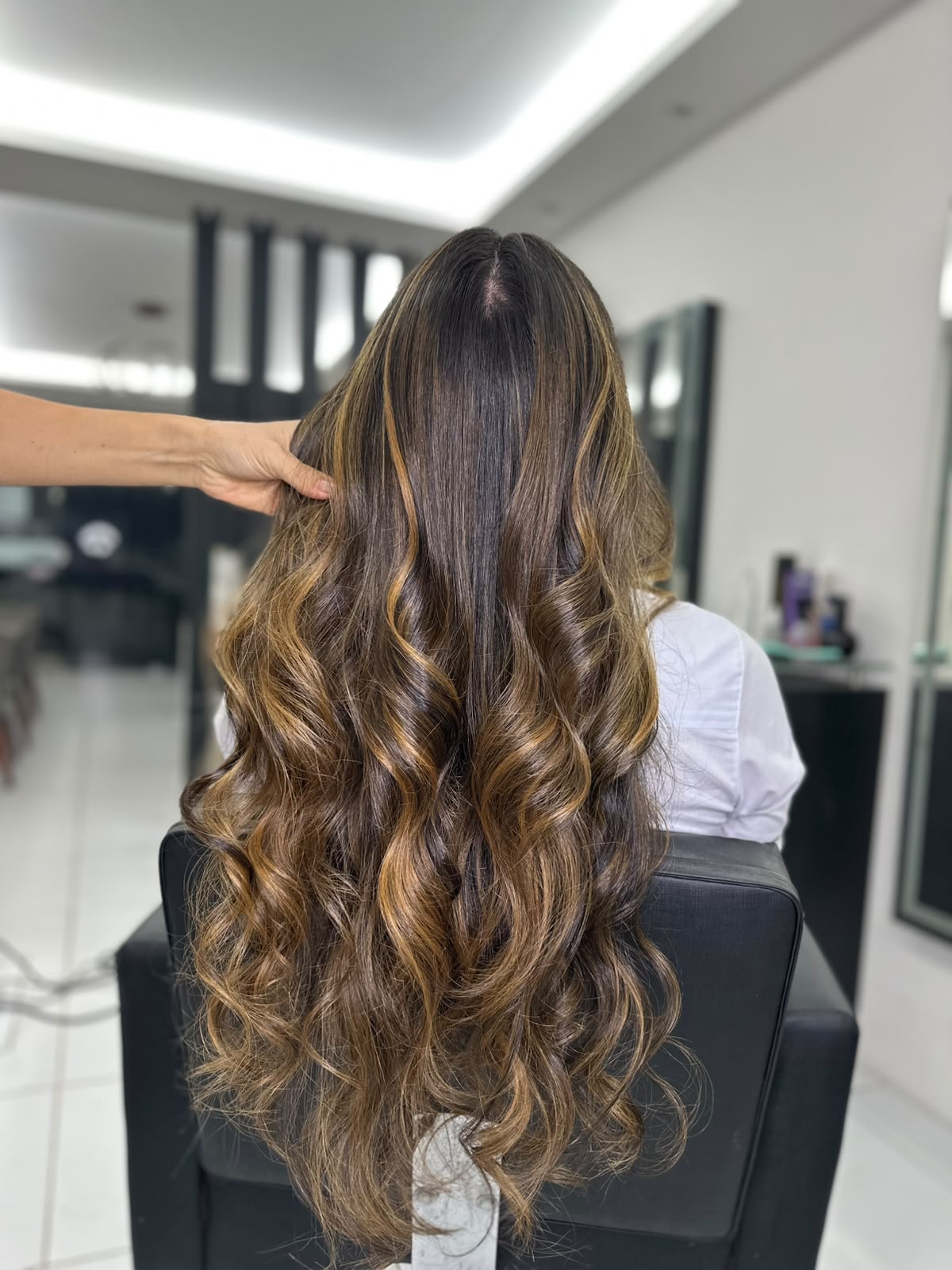 Cabelo brilhante e saudável
